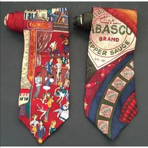 Tabasco brand ties lot of 2
